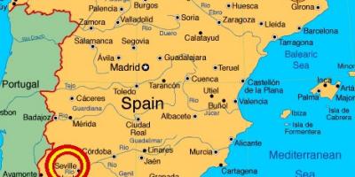মানচিত্র স্পেন এর দেশ: Sevilla