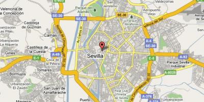 Barrio de santa cruz: Sevilla মানচিত্র