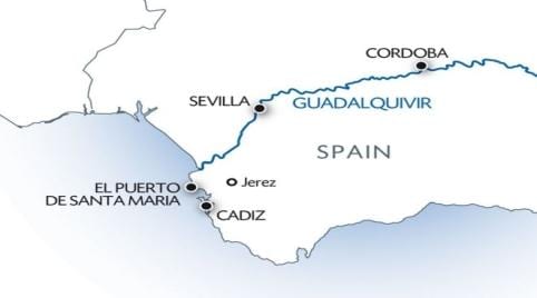 guadalquivir মানচিত্র